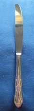 W.M.A. Rogers Stainless Steel Dinner Knife Oneida Ltd. Floral Pattern Dinner