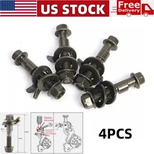 4PCS Car Four Wheels Cam Bolts Adjustable Camber Correction Alignment Kit 14mm