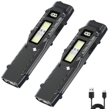 EDC Tactical Flashlight DT007, Compact 7 Mode Pocket LED Flashlight - 1500LM,...