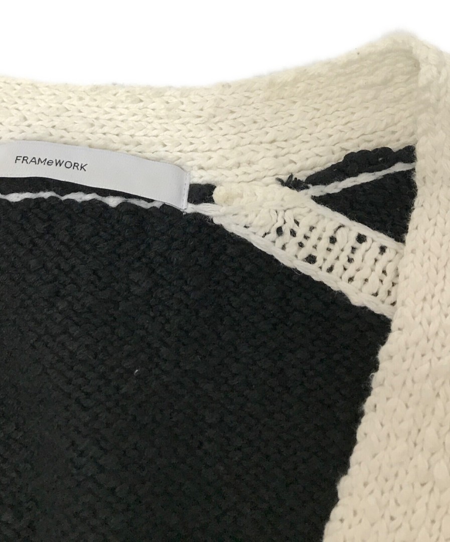 FRAMeWORK Cropped Knit Jacket 23080200000000 Blac… - image 5
