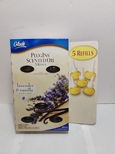 Glade Plugins 5 Refills Scented Oil Lavender Vanilla Essential Oils New