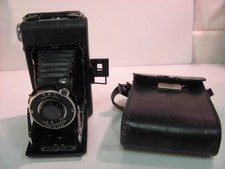 Vintage Kodak Vigilant Junior Six-20 Folding Film Camera  Leather Case 40s