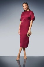 Principles Wine Midi Dress Womens Party Dresses