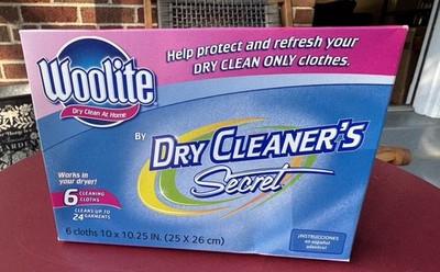 Woolite Dry Cleaner s Secret At Home Dry Clean 6 Cloths - Cleans 24 Garments