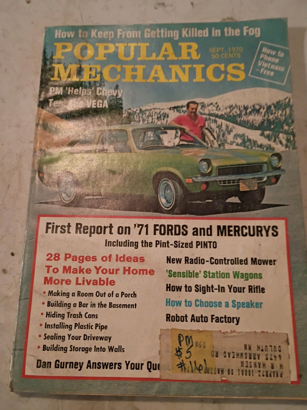 Vintage Popular Mechanics Magazine September 1970  Great Issue!