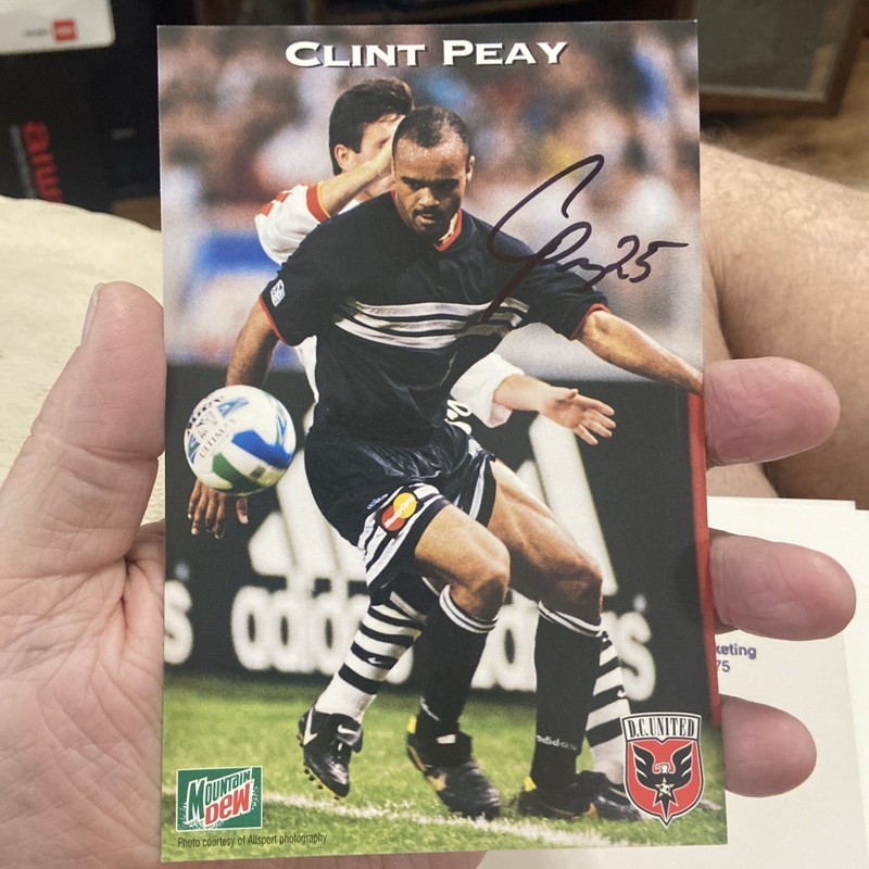 Clint Peay  Signed DC United 4x6 Photo – autographed  