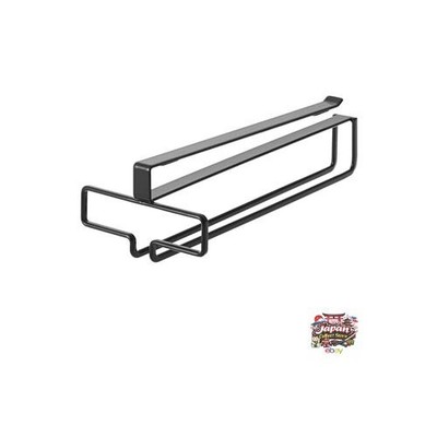 Yamazaki Industries Yamazaki Under-Cabinet Wine Glass Cup Hanger Black Approx.