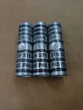 (3) Panduit SCS2/0-X Copper Butt Splice Standard Barrel uses Black Die P45