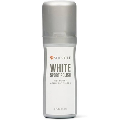 Sof Sole White Sport Shoe Polish 3 oz. bottle  Restores athletic shoes  #82099