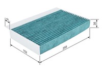 Innenraumfilter Filter+ Bosch 0 986 628 534 Aktivkohlefilter FüR Renault Megane