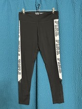 Victoria's Secret PINK Ultimate Leggings Black Women's Size Medium HighRise Yoga