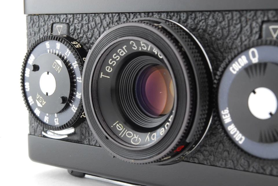 [NEAR MINT / Case] Rollei 35 Black Body Film Camera Tessar 40mm f/3.5 From Japan - Image 2 of 4