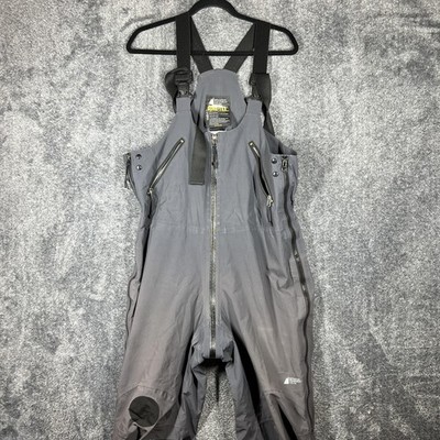 Mountain Equipment Co-Op Large Bib Overalls Mens Large Gray GORE-TEX Ski Bibs