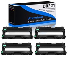4 Pack DR221 Black Drum for Brother HL-3150CDN HL-3170CDW HL-3180CDW MFC-9130CW