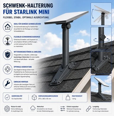 *NEU* Starlink Mini Schwenkhalterung, original, pivot mount - Bild 1 von 2