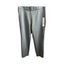 A New Day Green Olive Pant Size 8R Side Zipper, Stretch,Skinny Leg Pull on NWT