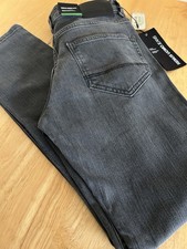 New Men’s Remus Uomo 30S Dark Grey Apollo Slim Cotton Stretch Jeans RRP £89.95
