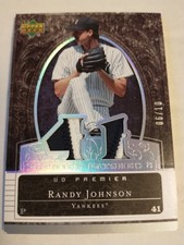 2007 Upper Deck Premier Patches Dual Platinum JO Randy Johnson /10 41 Diecut