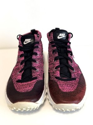 Nike Free Flyknit Chukka Women s 9.5 Hyper Pink Black Running Shoes