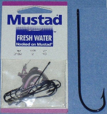 Mustad 3192 #2 100St Superior Point Carlisle Haken