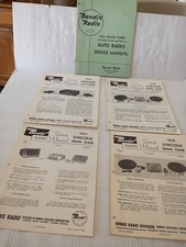 1956-1958 Bendix Radio Auto Radio Service Manuals Lincoln Mercury Continental