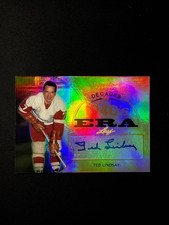 2015 Leaf Signature Series Ted Lindsay Decades 1940s Era Auto #SD-TL1