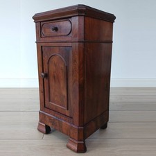 Pretty French Antique / Vintage Wooden Bedside Table / Cabinet
