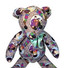 Beatles Yellow Submarine Teddy Bear All You Need Is Love 18" Memory Bear Plush