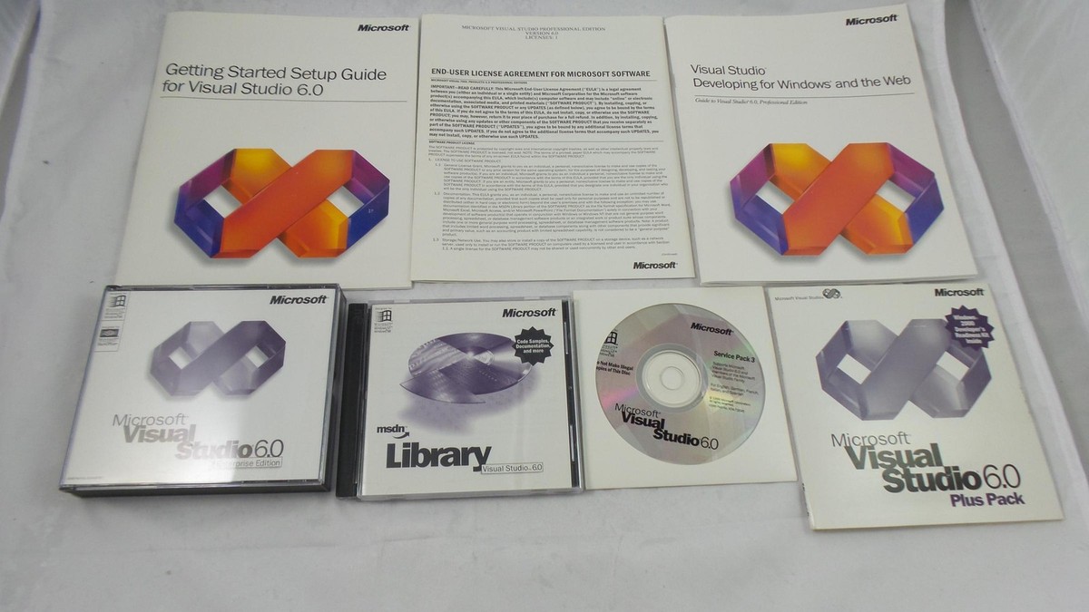 Microsoft Visual Studio 6.0 - Win 32 EN Enterprise Edition