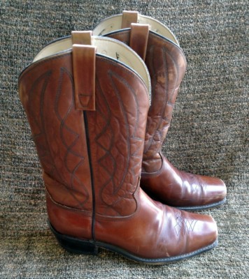 Stuart McGuire Men\'s Cowboy Brown Leather Western Boots RARE 70 main image 3