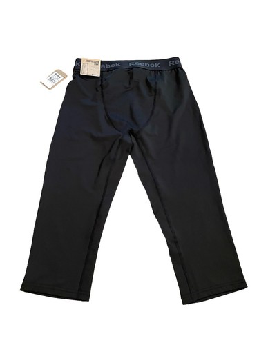 Reebok Womens 3/4 Sports Training Fitness Gym Performance Compression Pant M NEW - Picture 8 of 9