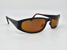 Revo 1116/001 Mod Black Frame Purple Mirror Glass Lens Sunglasses w/ Flexhinge