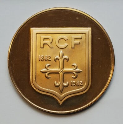 Médaille Racing Club de France Centenaire 1882 - 1982, Sport, Football, PARIS - Photo 1/4