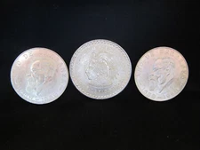 3 Coin Lot Of Silver Mexico AU+ Coins - SEE DESCRIPTION FOR THE DETAILS