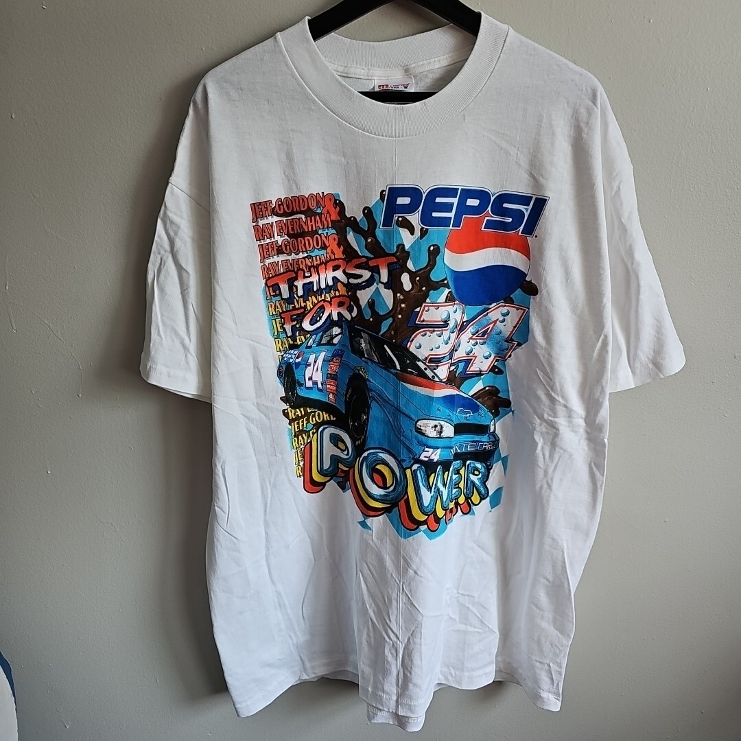 Vintage Pepsi Thirst For Power Graphic T Shirt Mens Size XL