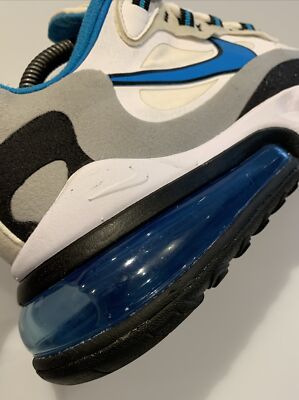 Mens Nike Air Max 270 React White/Laser Blue-Wolf Grey  display picture 2