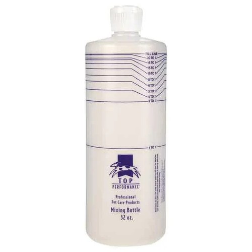Top Performance Mixing Bottle 32 Oz Marked Dilution Rates Pet Grooming 3 BOTTLES - Picture 2 of 2