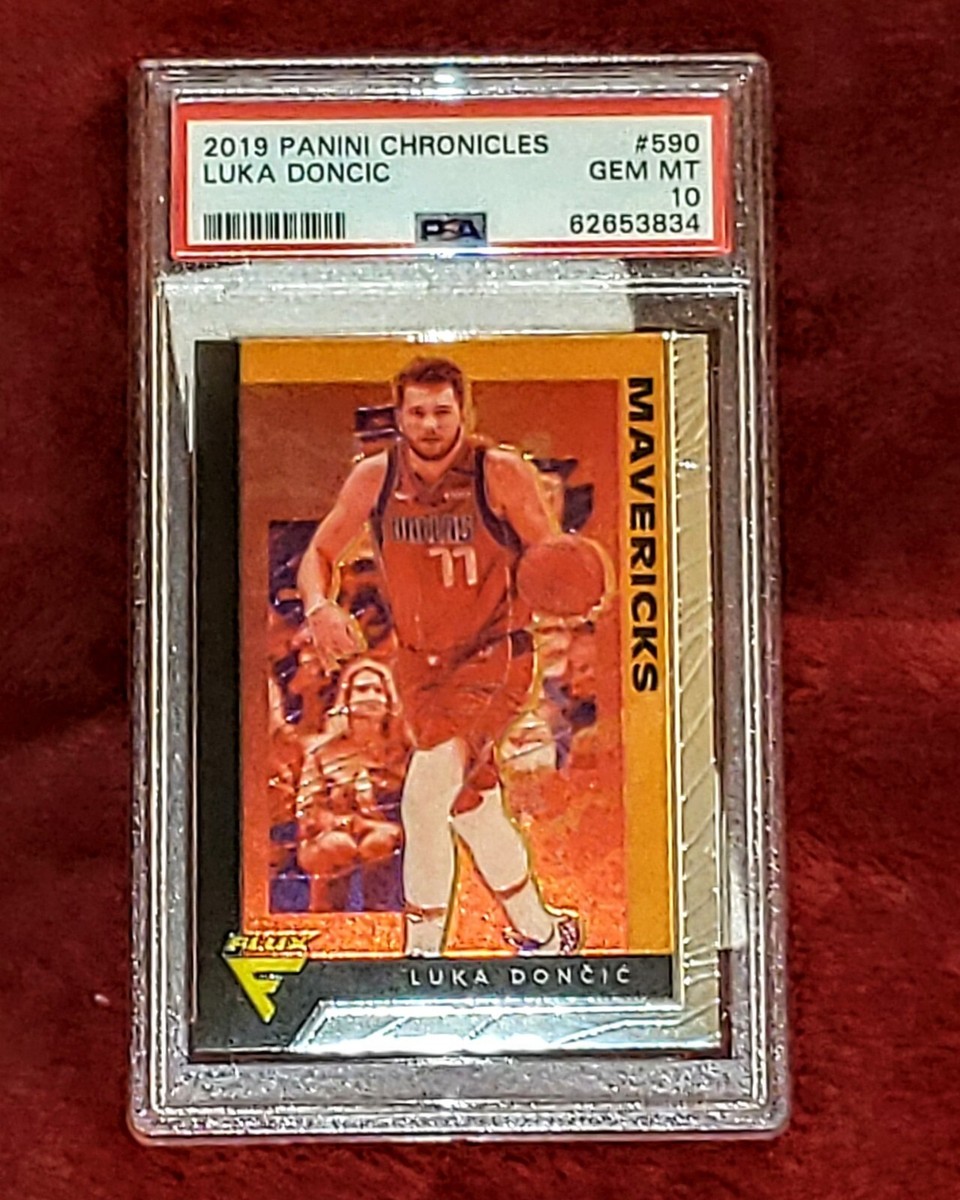 LUKA DONCIC 2019 PANINI CHRONICLES 590 SHARP FLUX PSA 10