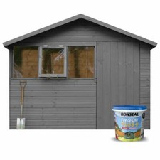 Ronseal Garden Shed/Fence Paint 9L: 5 Years Weatherproof Protection- All Colours