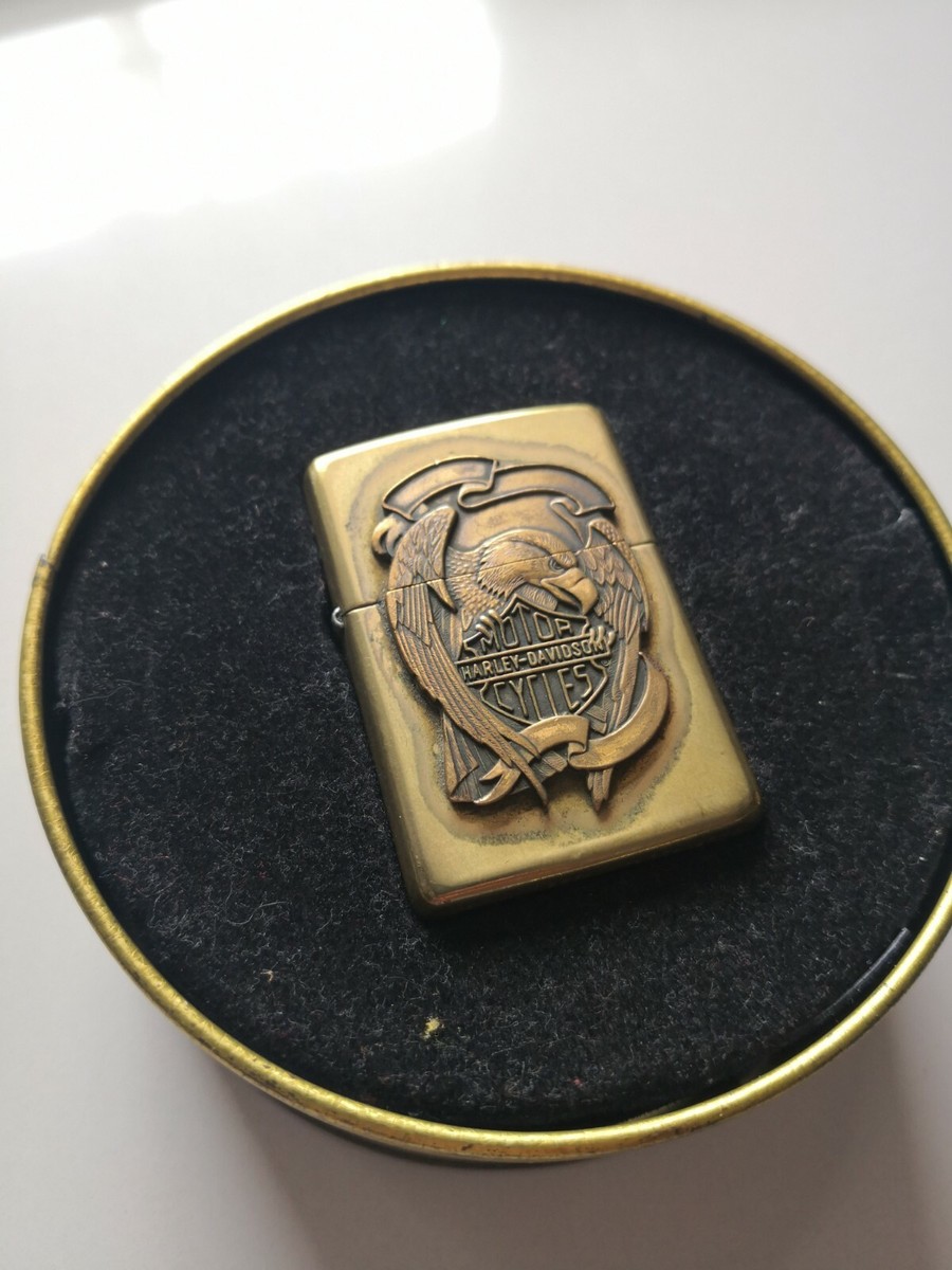1995 Zippo Harley Davidson Limited Edition Jon Robyn Bald Eagle