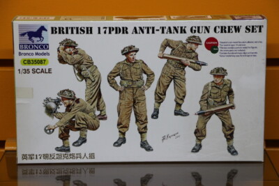 1/35 Bronco 35087  British 17 pdr anti tank crew