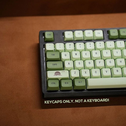 Matcha Green Keycaps Set PBT XDA Profile Dyesub for Cherry MX Mechanical Keybo - Picture 3 of 8