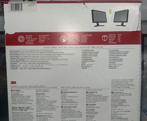 NEW 3M Anti-Glare Filter for 22.0" Monitor AG220W1B - Picture 4 of 7
