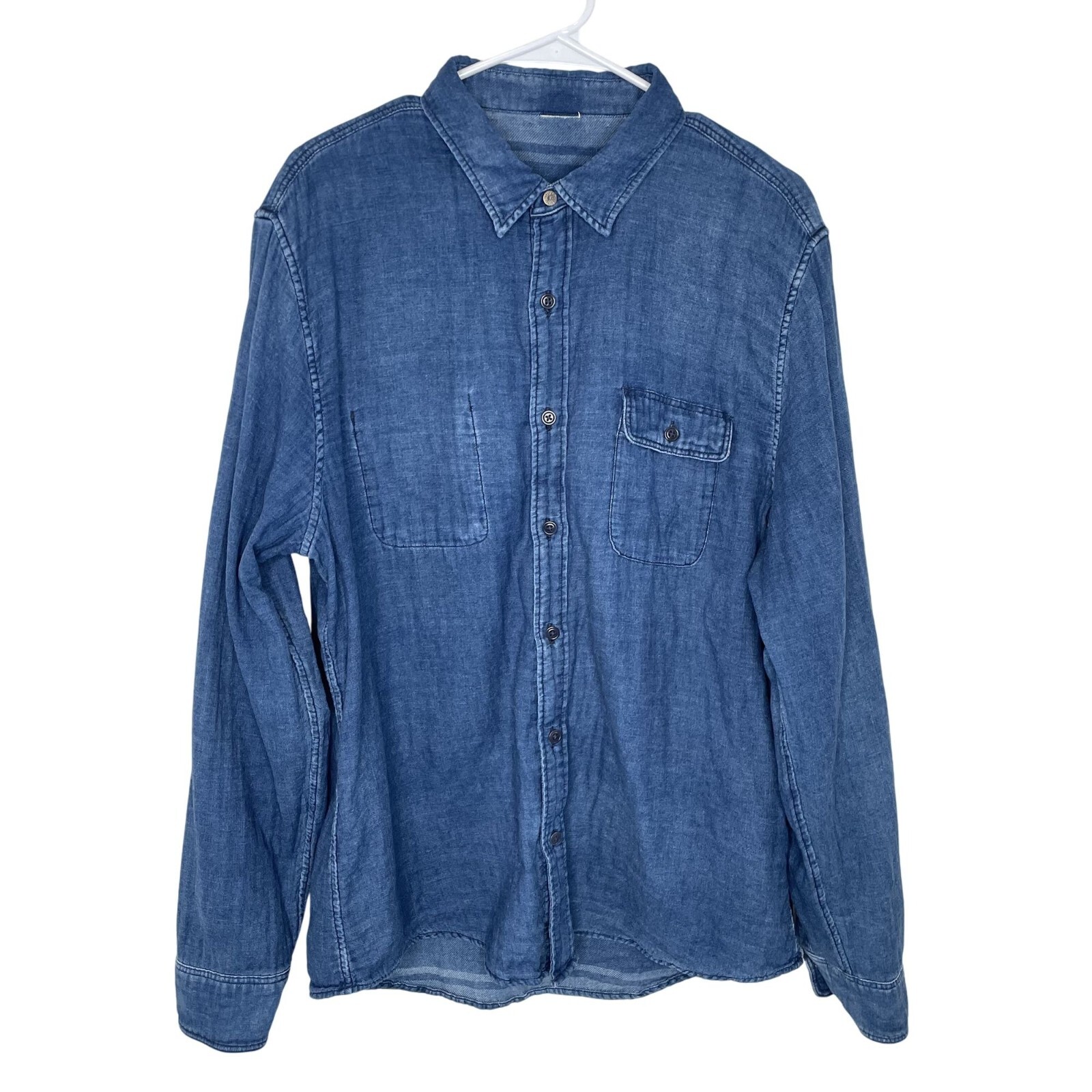 Faherty Mens' Reversible Button-Up Shirt, XL - image 3