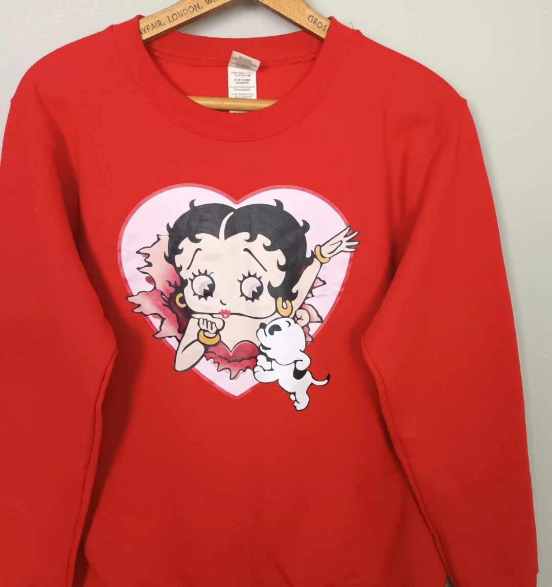 VINTAGE RETRO 90S BETTY BOOP CARTOON BRIGHT BOLD SWEATSHIRT