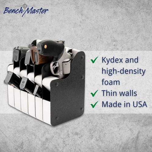 Durable Foam Pistol Storage – Vertical Rack for 2 to 6 Firearms Without Flex - Picture 6 of 8