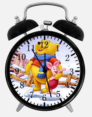 Winnie the Pooh Alarm Desk Clock 3.75'' Home or Office Decor E408 Nice For Gift