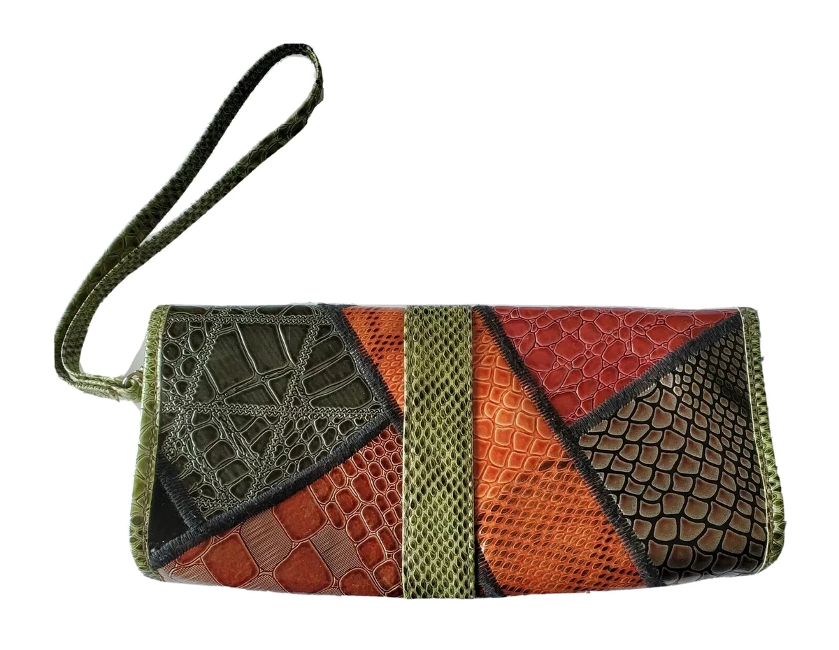 Multi Color Animal Print Clutch Handbag. NOATD 8831628 NO. 883313  