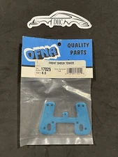 Ofna Vintage RC Car Part # 17025 Blue aluminum front shock tower