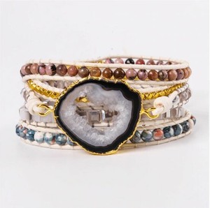 Wrap-Leather-Woven-Beaded-Bracelet-for-Women-Boho-with-Natural-stones-Grey-Drusy